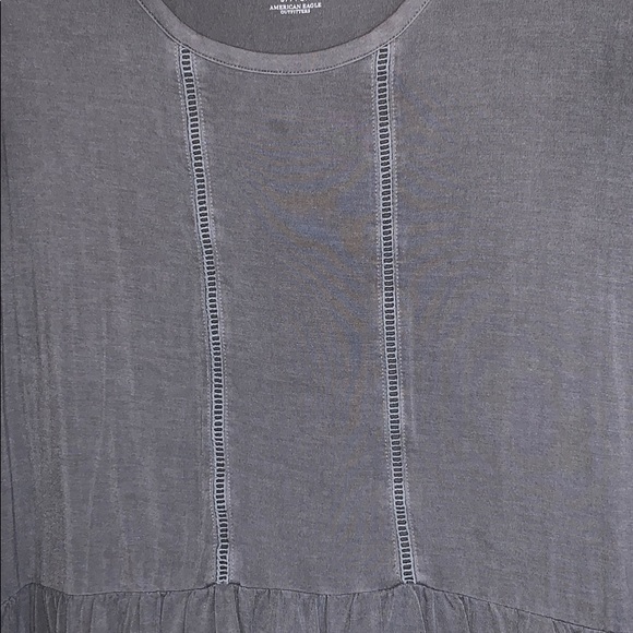 American Eagle Soft & Sexy top charcoal grey Small - Picture 2 of 3